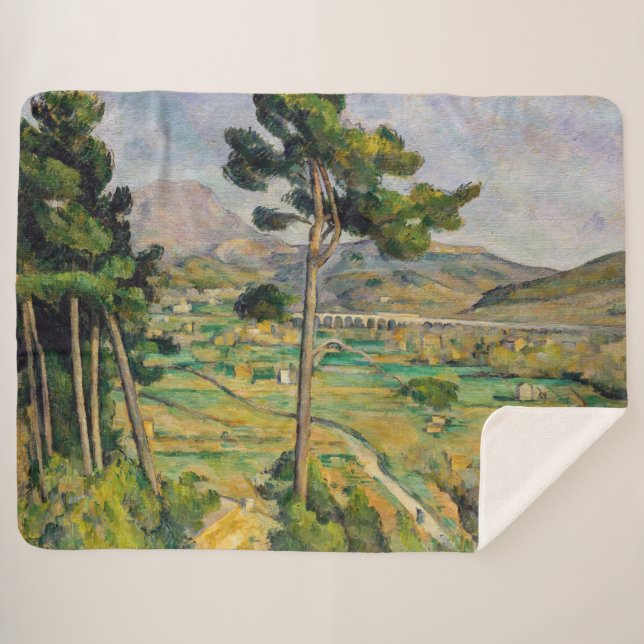 Manta Sherpa Paul Cezanne - Mont Sainte-Victoire y Viaducto (Anverso (horizontal))