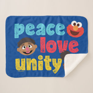 Manta Sherpa Paz Amor Unidad