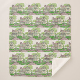 Manta Sherpa Peach Farmhouse Sherpa Blanket