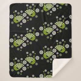 Manta Sherpa Peacock Art