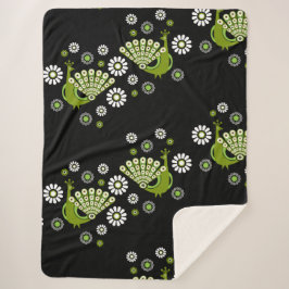 Manta Sherpa Peacock Art