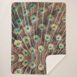 Manta Sherpa Peacock Style Blanket Large
