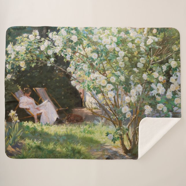 Manta Sherpa Peder Severin Kroyer - Rosas (Anverso (horizontal))