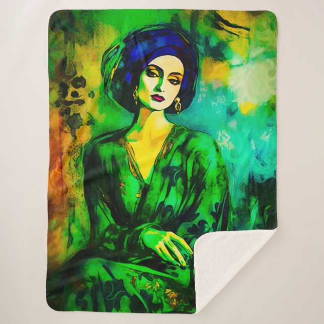 Manta Sherpa Pensamientos profundos (Anverso)