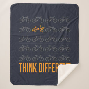 Manta Sherpa Pensar en una cita diferente para ciclista Recumbe