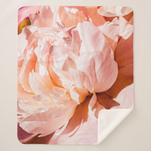 Manta Sherpa Peony flowers as luxury floral background, wedding