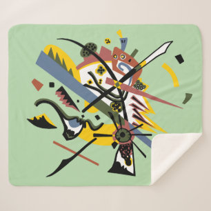 Manta Sherpa Pequeños mundos, Vassily Kandinsky en colores digi