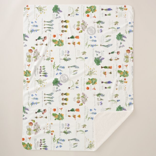 Manta Sherpa Perennial garden Sherpa blanket (Anverso)