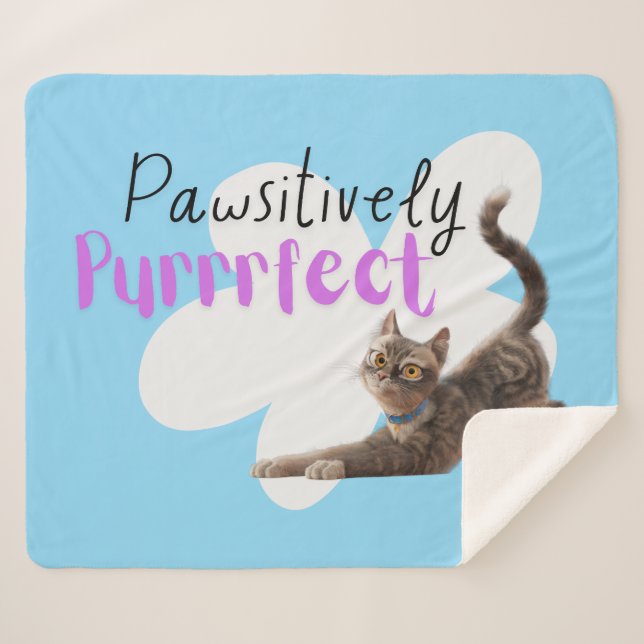 Manta Sherpa Perfecto de forma positiva (Anverso (horizontal))