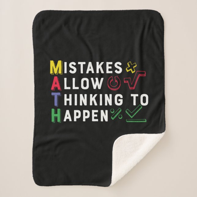 Manta Sherpa Permiten que ocurran matemáticas (Anverso)