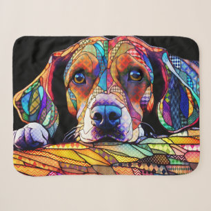 Manta Sherpa Perro Beagle Multicolor 178