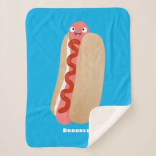 Manta Sherpa Perro caliente divertido lindo personalizado Weine