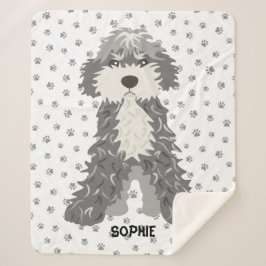 Manta Sherpa Perro Cute