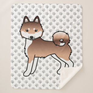 Manta Sherpa Perro De Dibujos Animados Adorable Klee Kai De Ala