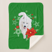 Perro de Navidades furtivos Samoyed personalizado