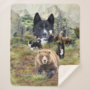 Manta Sherpa Perro de oso de Karelian