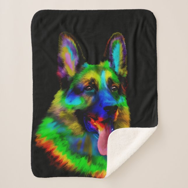 Manta Sherpa Perro de pastor alemán - GSD (Anverso)