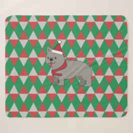 Manta Sherpa Perro Santa PawsHoliday Diamonds