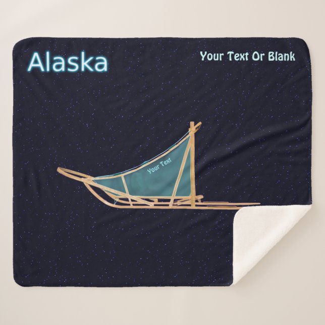 Manta Sherpa Perro Sled - Alaska (Anverso (horizontal))