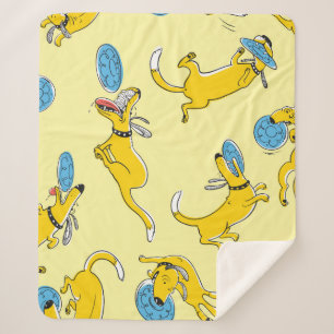 Manta Sherpa Perros de actividad: patrón deportivo de frisbee