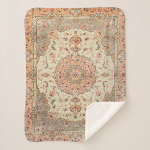 Manta Sherpa Persia Tabriz Rubor Peachy 