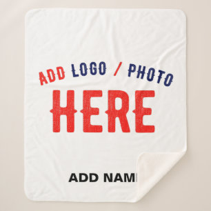 MANTA SHERPA PERSONALIZABLE MODERNO ESTILO BLANCO VERIFICADO MA