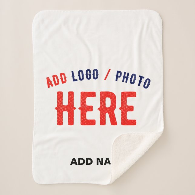 MANTA SHERPA PERSONALIZABLE MODERNO ESTILO BLANCO VERIFICADO MA (Anverso)