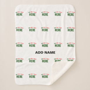 MANTA SHERPA PERSONALIZABLE MODERNO ESTILO BLANCO VERIFICADO MA