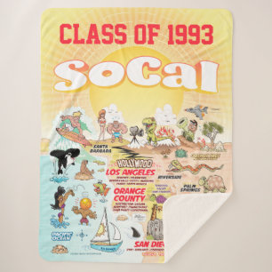 Manta Sherpa Personalizable SoCal Sherpa Blanket
