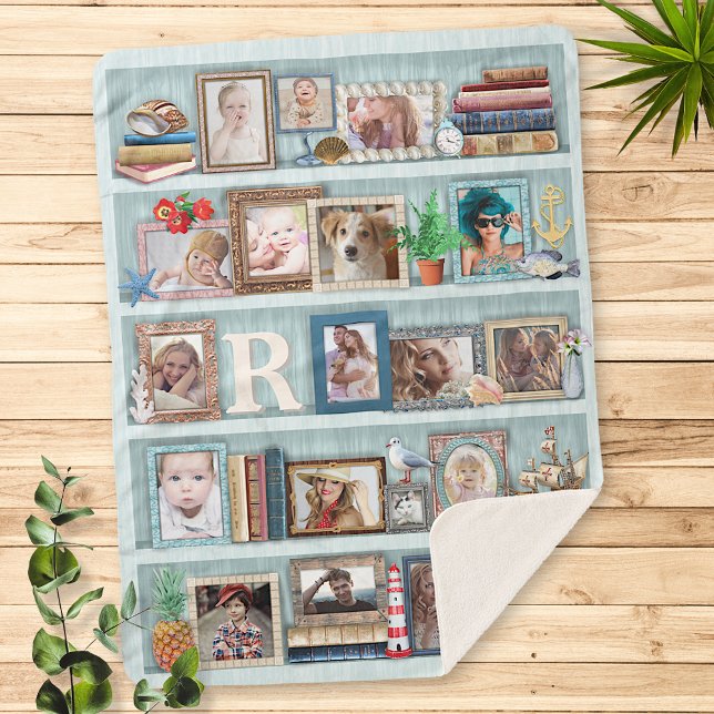 Manta Sherpa Personalización de la biblioteca de playa de Colla (Subido por el creador)
