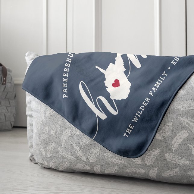 Manta Sherpa Personalización del estado del hogar de Virginia O (Subido por el creador)