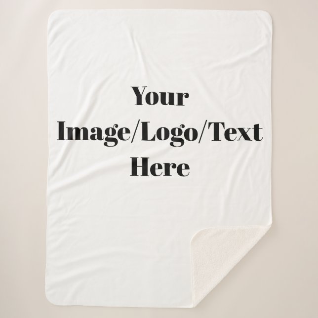 Manta Sherpa Personalización o Personalizar (Anverso)