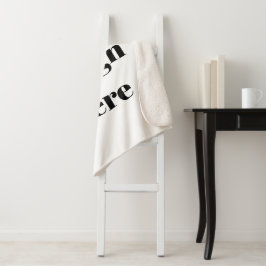 Manta Sherpa Personalización o Personalizar