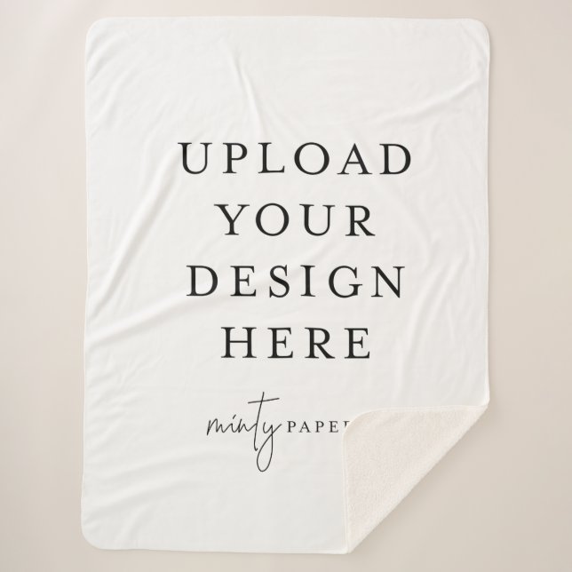 Manta Sherpa Personalizado 60" x 80" Sherpa Blanket, grande (Anverso)