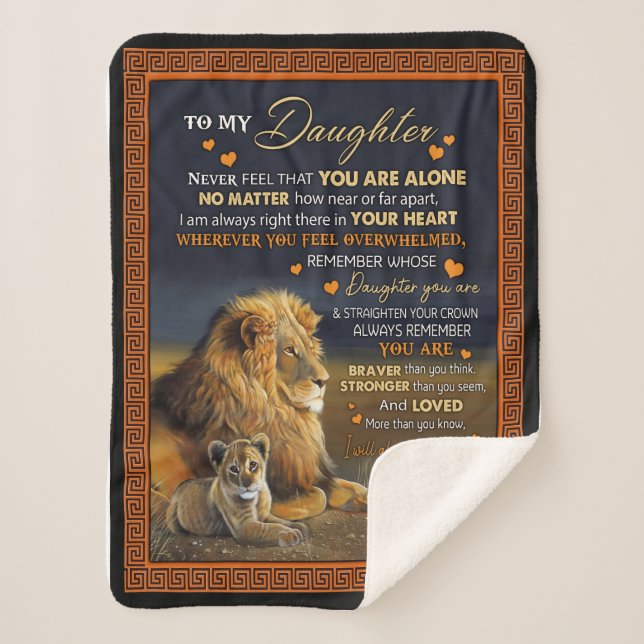 Manta Sherpa Personalizado A Mi Hija De Papá, (Anverso)