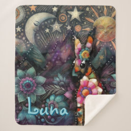 Manta Sherpa Personalizado animal caprichoso del suroeste