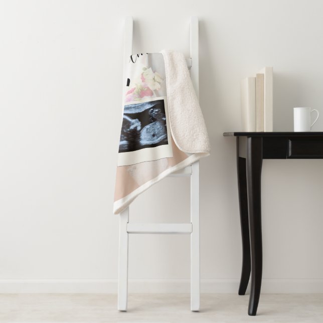 Manta Sherpa Personalizado Cute Couple Foto (In situ)