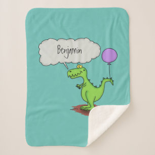 Manta Sherpa Personalizado de dragón divertido y suave que resp