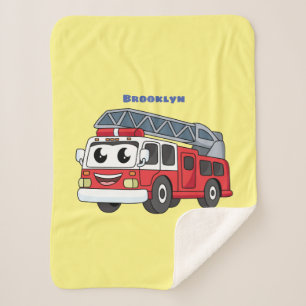 Manta Sherpa Personalizado de motor de fuego alegre