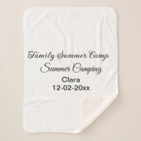 Personalizado de vacaciones de camping familiar añ