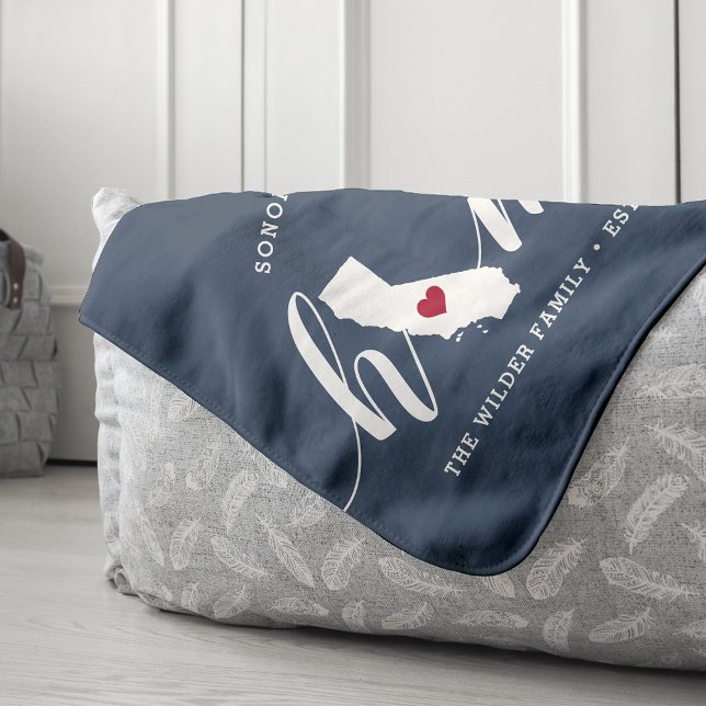 Manta Sherpa Personalizado del estado de California (Subido por el creador)