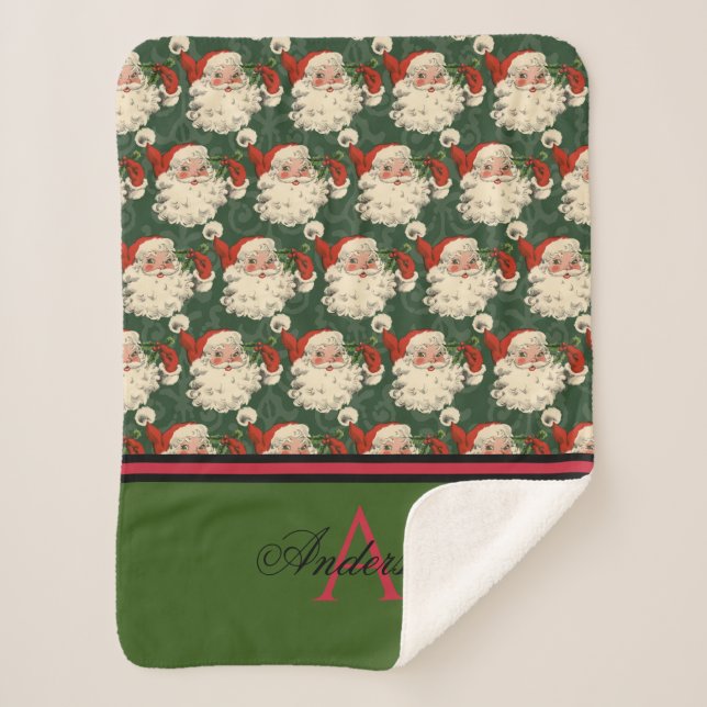 Manta Sherpa Personalizado el viejo Stanta de moda (Anverso)