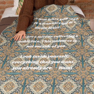 Manta Sherpa Personalizado elegante patrón de mosaico regalos p
