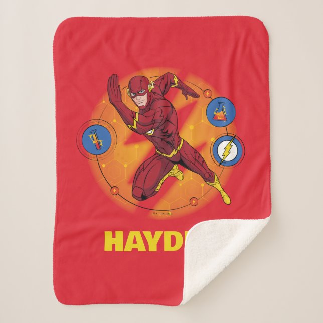 Manta Sherpa Personalizado Flash Laboratory Running Graphic (Anverso)