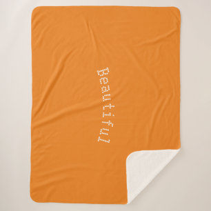 Manta Sherpa Personalizado Hermoso Nombre Tirar Cama - Grande T