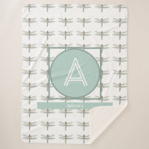 Personalizado Inicial y Nombre Dragon Fly Trendy