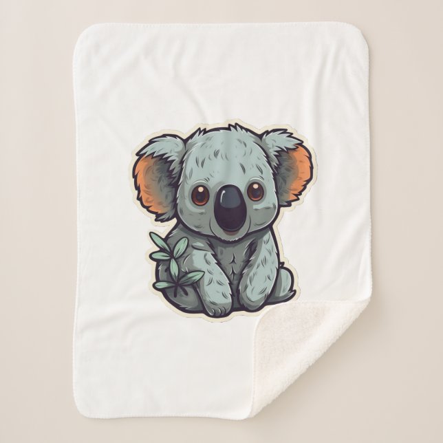 MANTA SHERPA PERSONALIZADO KOALA BEAR (Anverso)