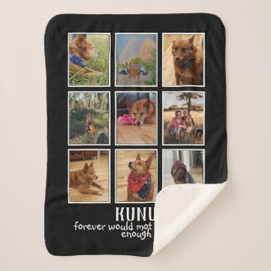 Manta Sherpa Personalizado Mascota Regalo Perro Perro Collage d