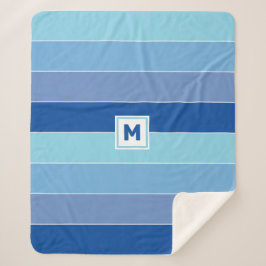 Manta Sherpa Personalizado Monograma Sherpa Blanket