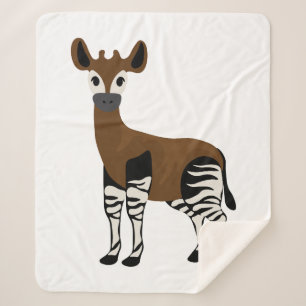 Manta Sherpa Personalizado Okapi, animal Majestic Okapi, amante